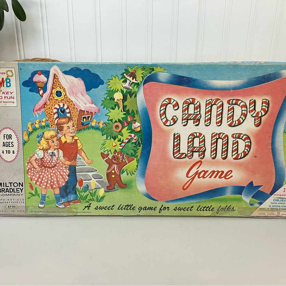 Vintage MCM 1955 Candy Land Game by Milton Bradley Midcentury Modern 1950s MB - Picture 6 of 16